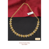 AD Stone Necklace White